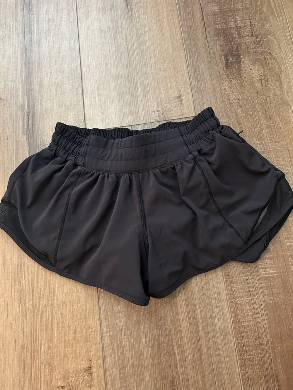 Women’s Black Lululemon Athletic Running Shorts
